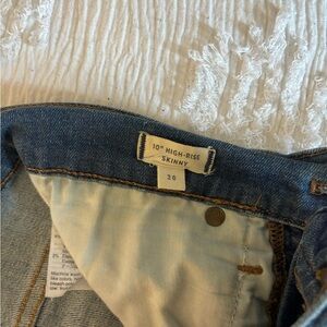 Madewell 10” high rise skinny jeans